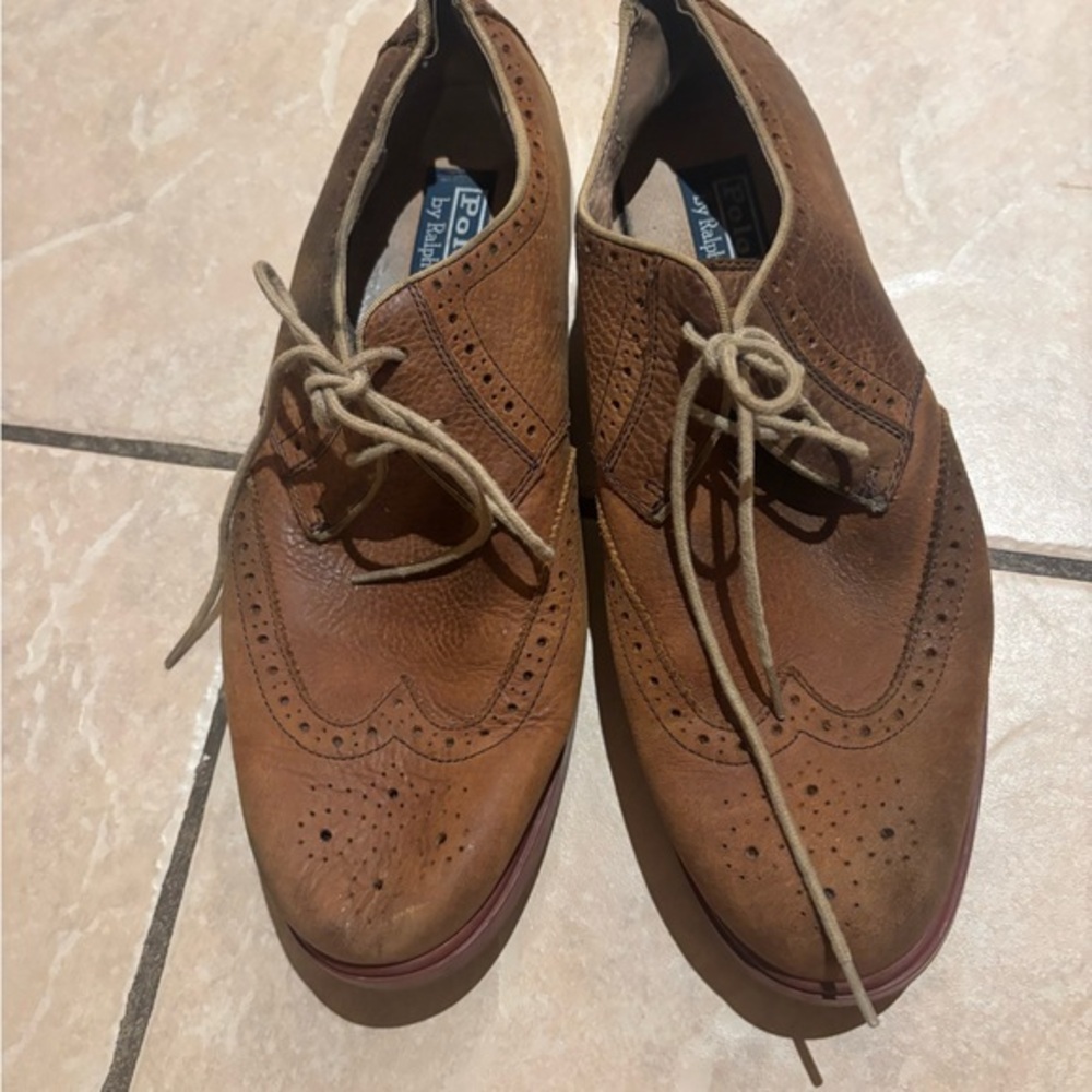 Polo Ralph Lauren Brown Leather Men's‎ Shoes